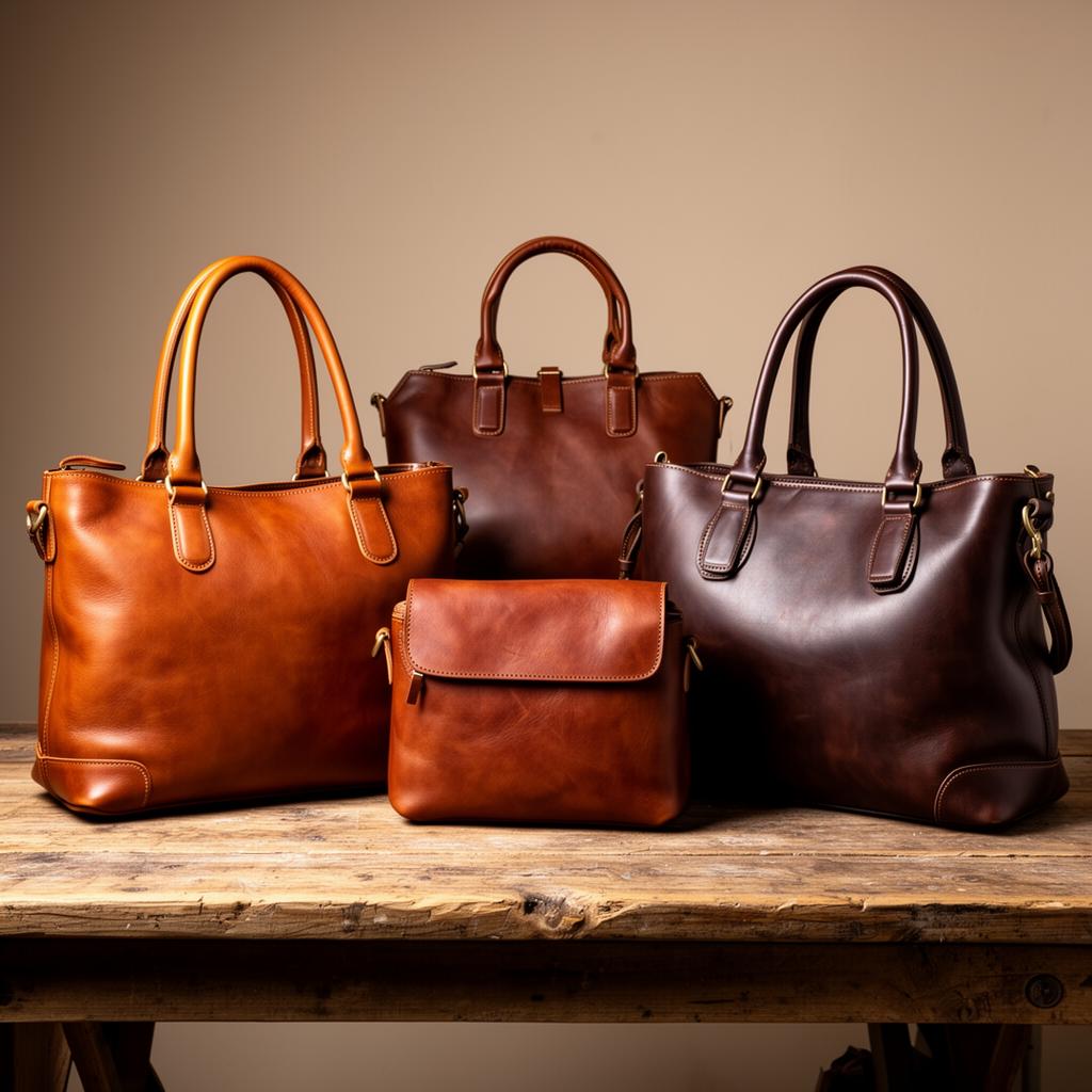 Bolsos de cuero artesanales profesionales